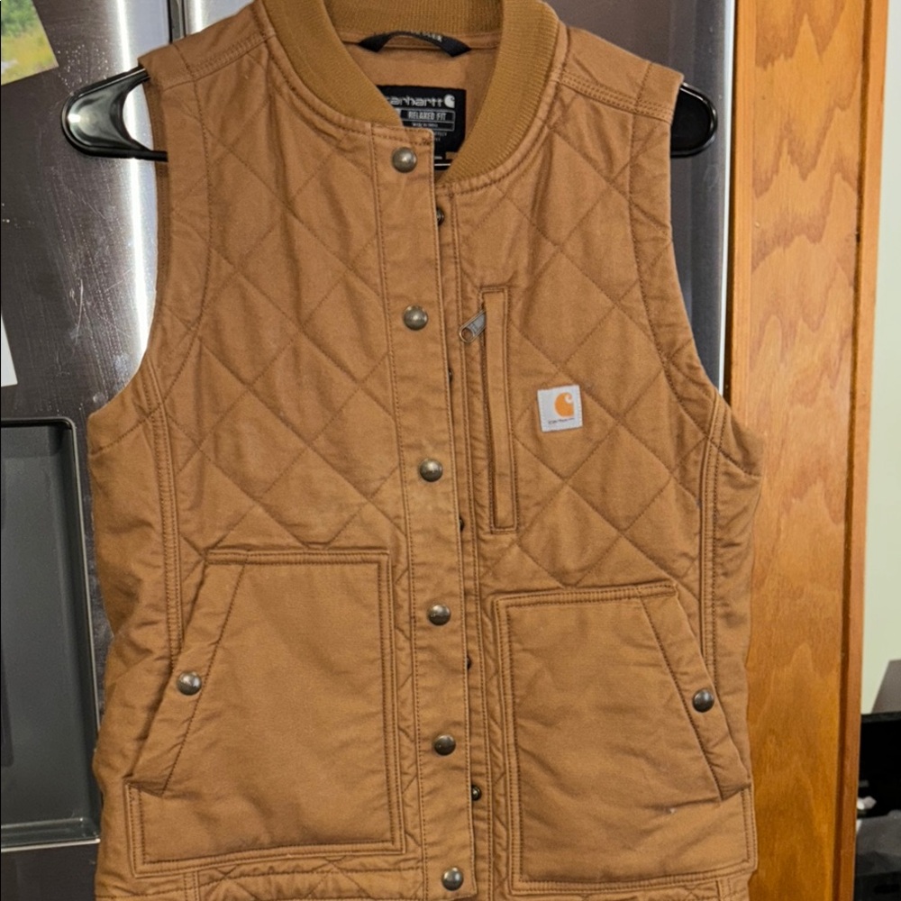 Carhartt Brown Quilted Vest